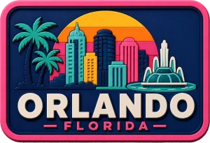 Orlando - Florida — Vibrant Layers 3D Magnet