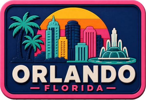 Orlando - Florida — Vibrant Layers 3D Magnet