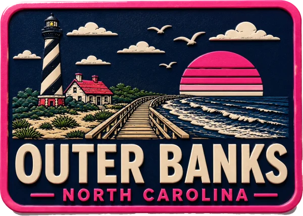 Outer Banks North Carolina - 2 — Vibrant Layers 3D Magnet