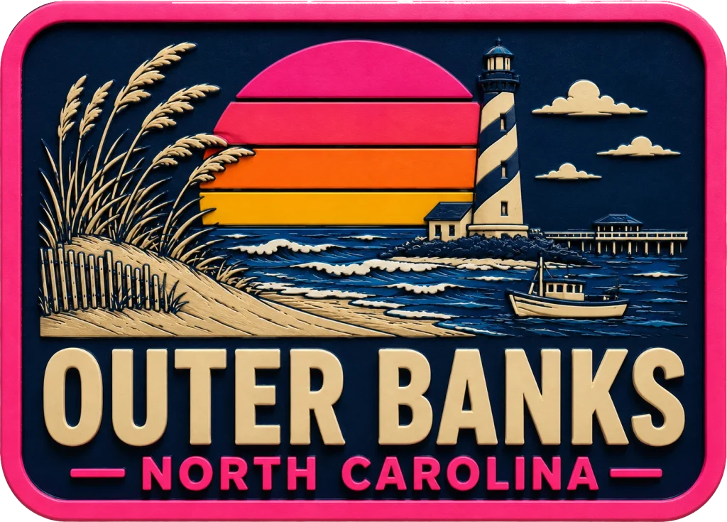 Outer Banks North - Carolina — Vibrant Layers 3D Magnet