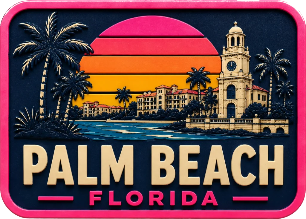 Palm Beach - Florida — Vibrant Layers 3D Magnet