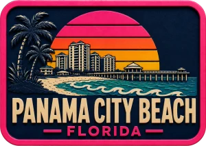 Panama City Beach - Florida — Vibrant Layers 3D Magnet