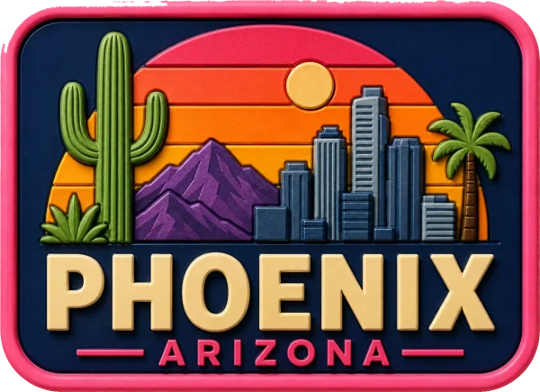 Phoenix - Arizona — Vibrant Layers 3D Magnet