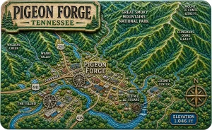 Pigeon Forge - Tennessee — Topography & Natural Relief
