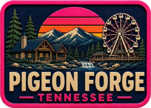 Pigeon Forge - Tennessee — Vibrant Layers 3D Magnet