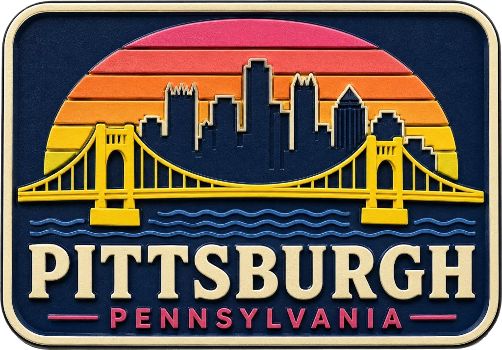Pittsburgh - Pennsylvania — Vibrant Layers 3D Magnet