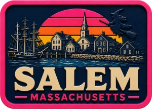 Salem - Massachusetts — Vibrant Layers 3D Magnet