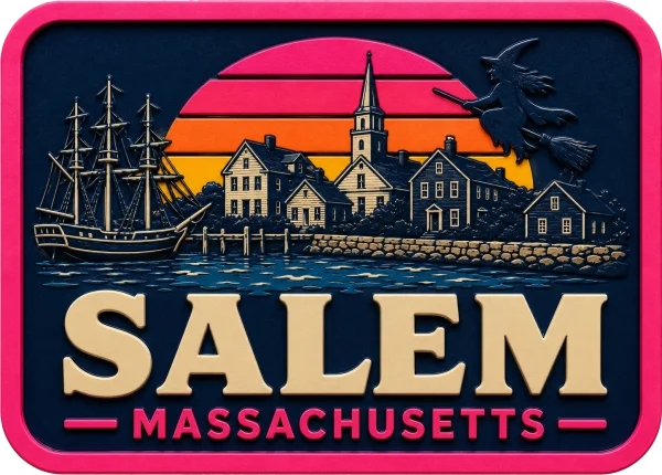 Salem - Massachusetts — Vibrant Layers 3D Magnet