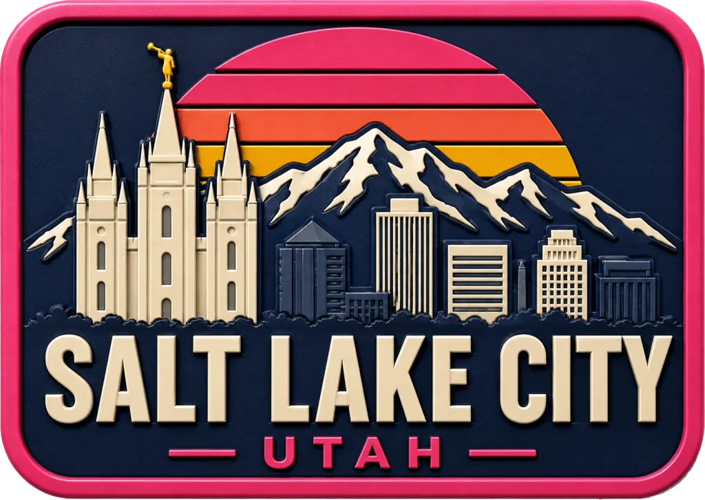 Salt Lake City - Utah — Vibrant Layers 3D Magnet
