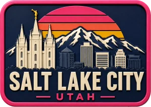 Salt Lake City - Utah — Vibrant Layers 3D Magnet