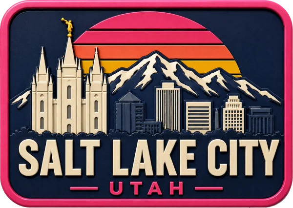 Salt Lake City - Utah — Vibrant Layers 3D Magnet