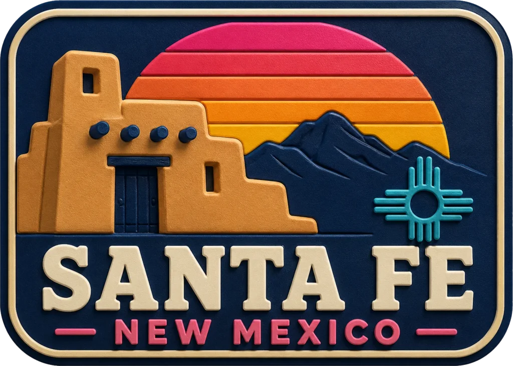 Santa Fe - New Mexico — Vibrant Layers 3D Magnet