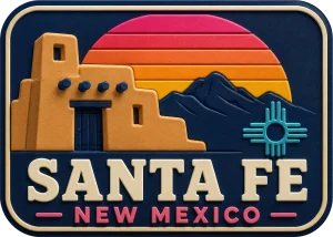 Santa Fe - New Mexico — Vibrant Layers 3D Magnet