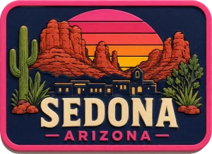 Sedona Arizona — Vibrant Layers 3D Magnet