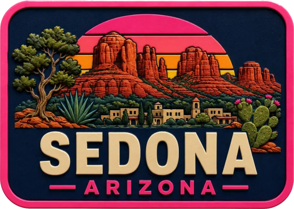 Sedona - Arizona — Vibrant Layers 3D Magnet