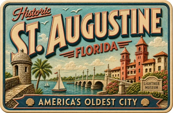 St Augustine - Florida — Retro Travel Poster