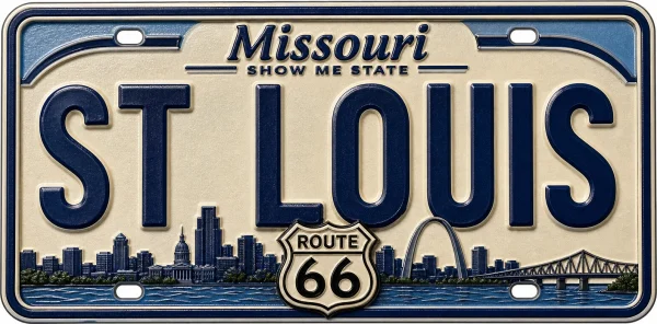 St Louis - Missouri — License Plate Replica