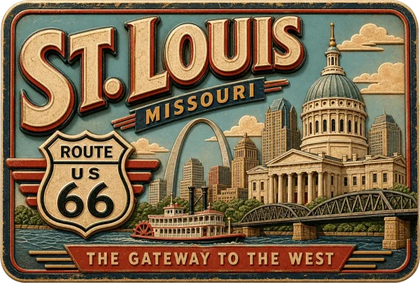 St Louis - Missouri — Retro Travel Poster