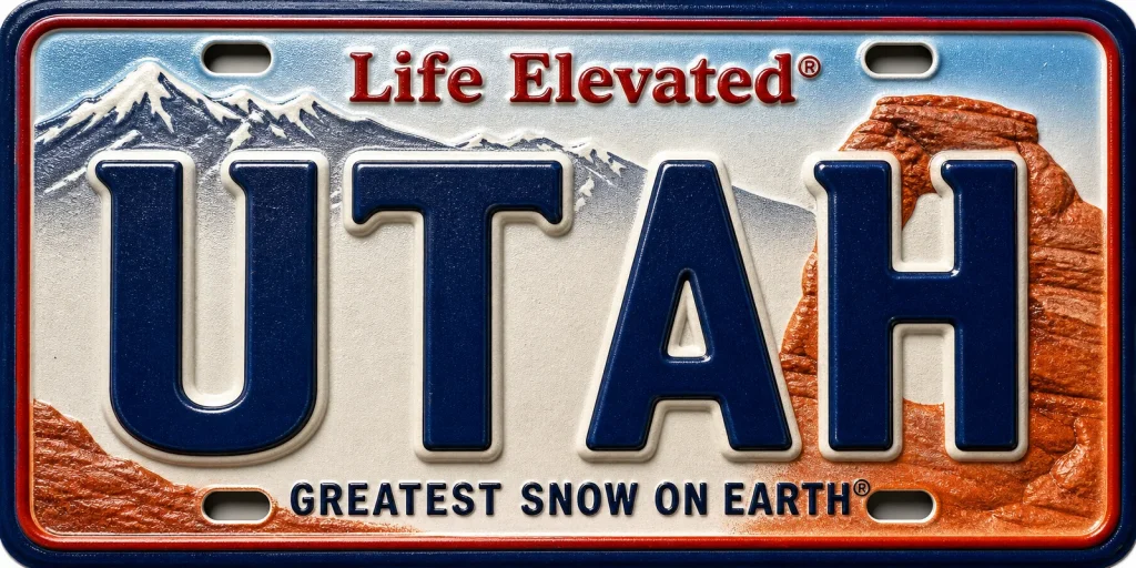 Utah — License Plate Replica