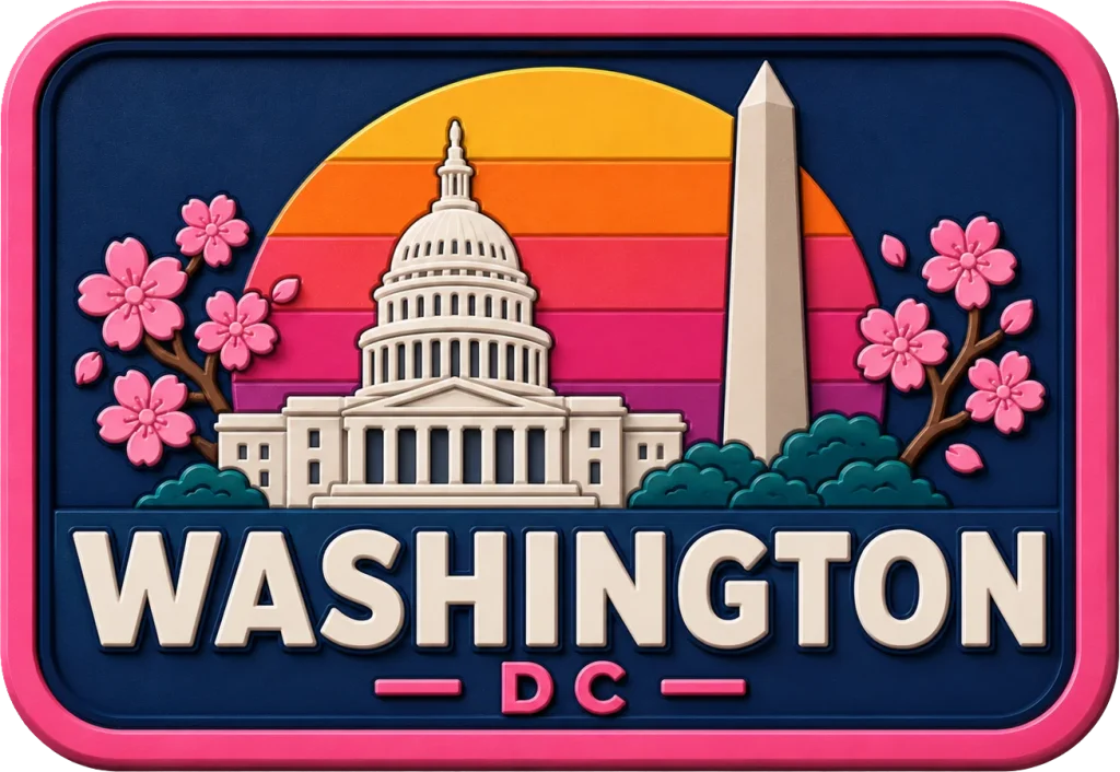 Washington - Dc — Vibrant Layers 3D Magnet