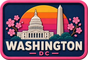 Washington - Dc — Vibrant Layers 3D Magnet