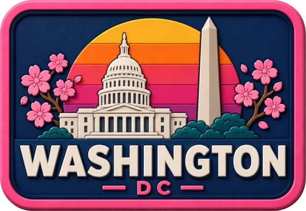 Washington - Dc — Vibrant Layers 3D Magnet
