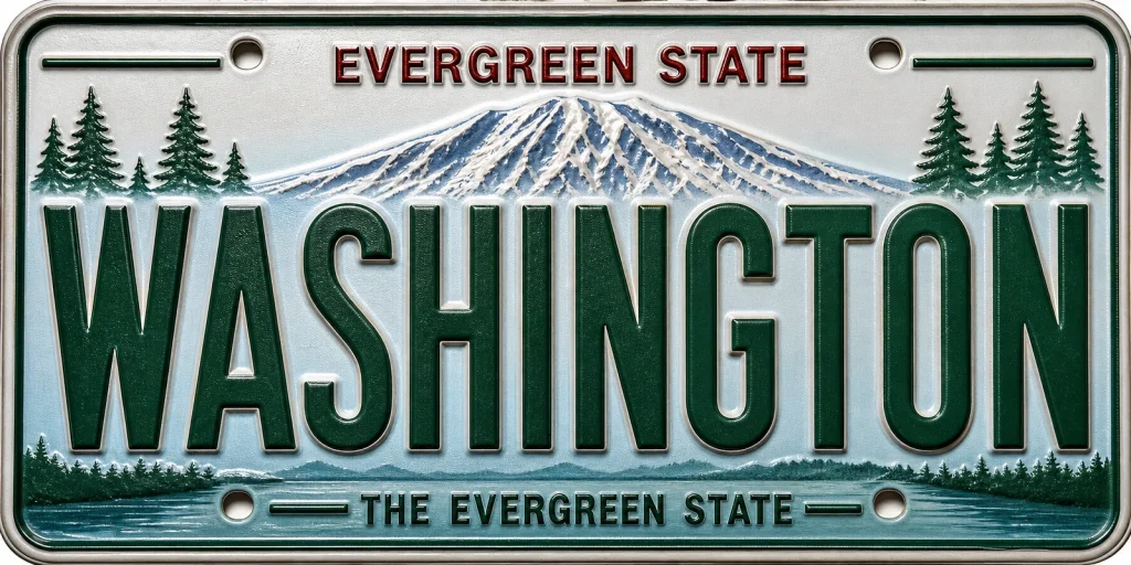 - Washington — License Plate Replica