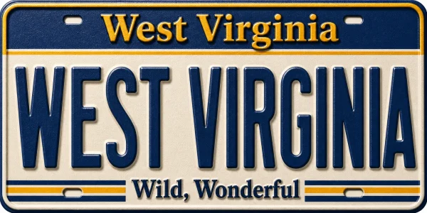 - West Virginia — License Plate Replica