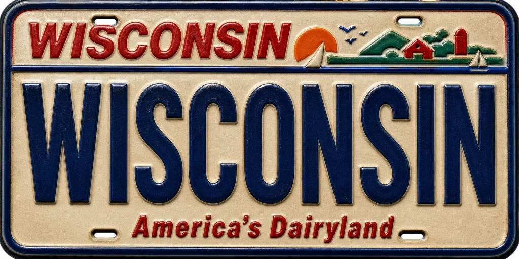 - Wisconsin — License Plate Replica